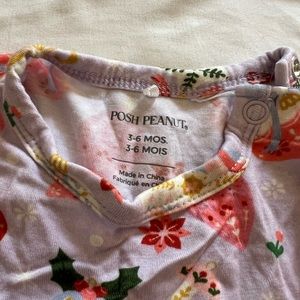 Posh Peanut 3-6 month girls “Holly” twirl shirt with bloomers